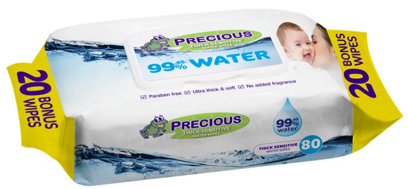new precious water wipe